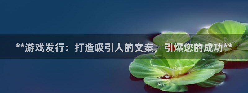 天辰平台护7O777：**游戏发行：打造吸引人的文案，引爆您的成功**