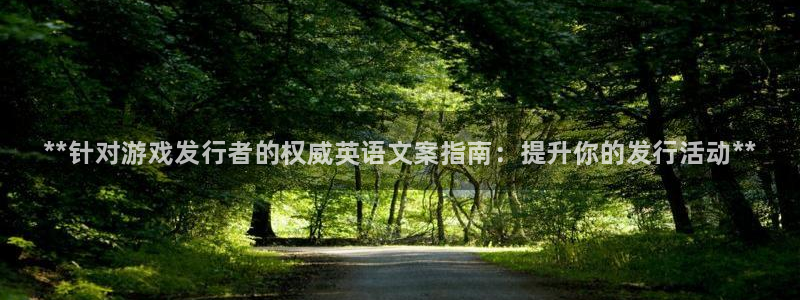 天辰团队玩彩平台是真的吗：**针对游戏发行者的权威英语文案指南：提升你的发行活动**
